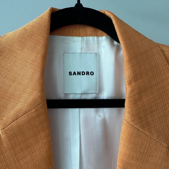 Sandro Paris Blazer in Orange - Picture 5 of 6
